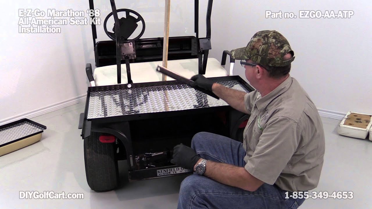 EZGO Marathon Rear Seat Kit - How to Install | DIY Golf Cart