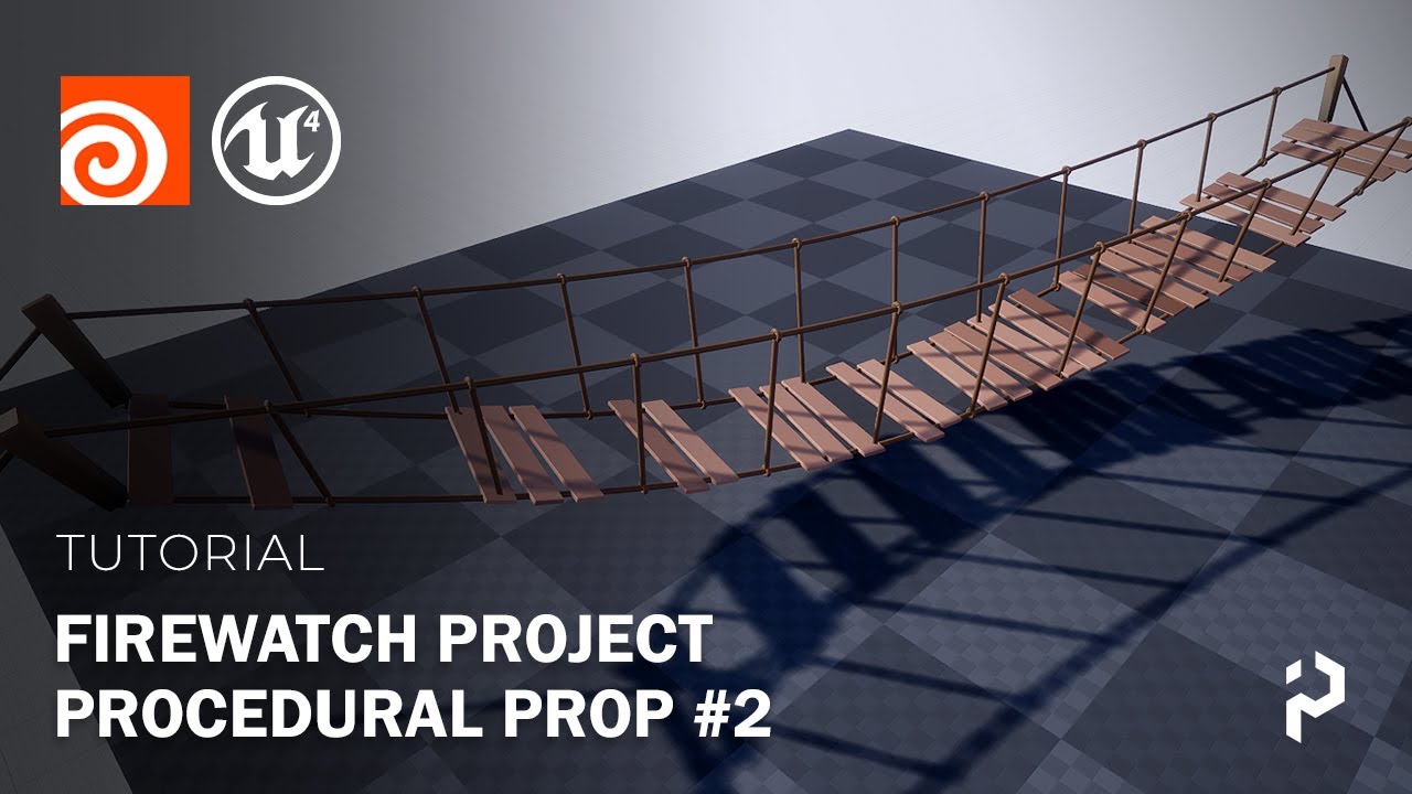 Houdini Engine V2 - Procedural Rope Bridge