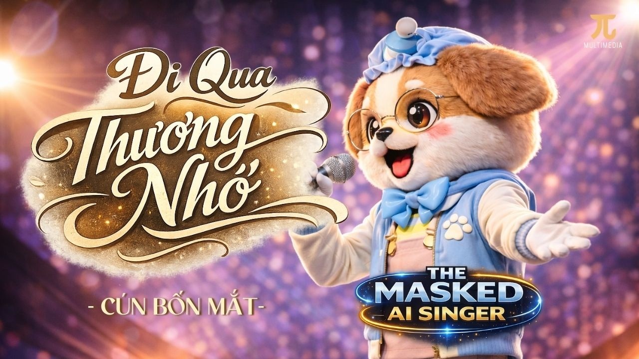 Đi Qua Thương Nhớ - Hà Nhi | Cún Bốn Mắt Cover | The Masked AI Singer