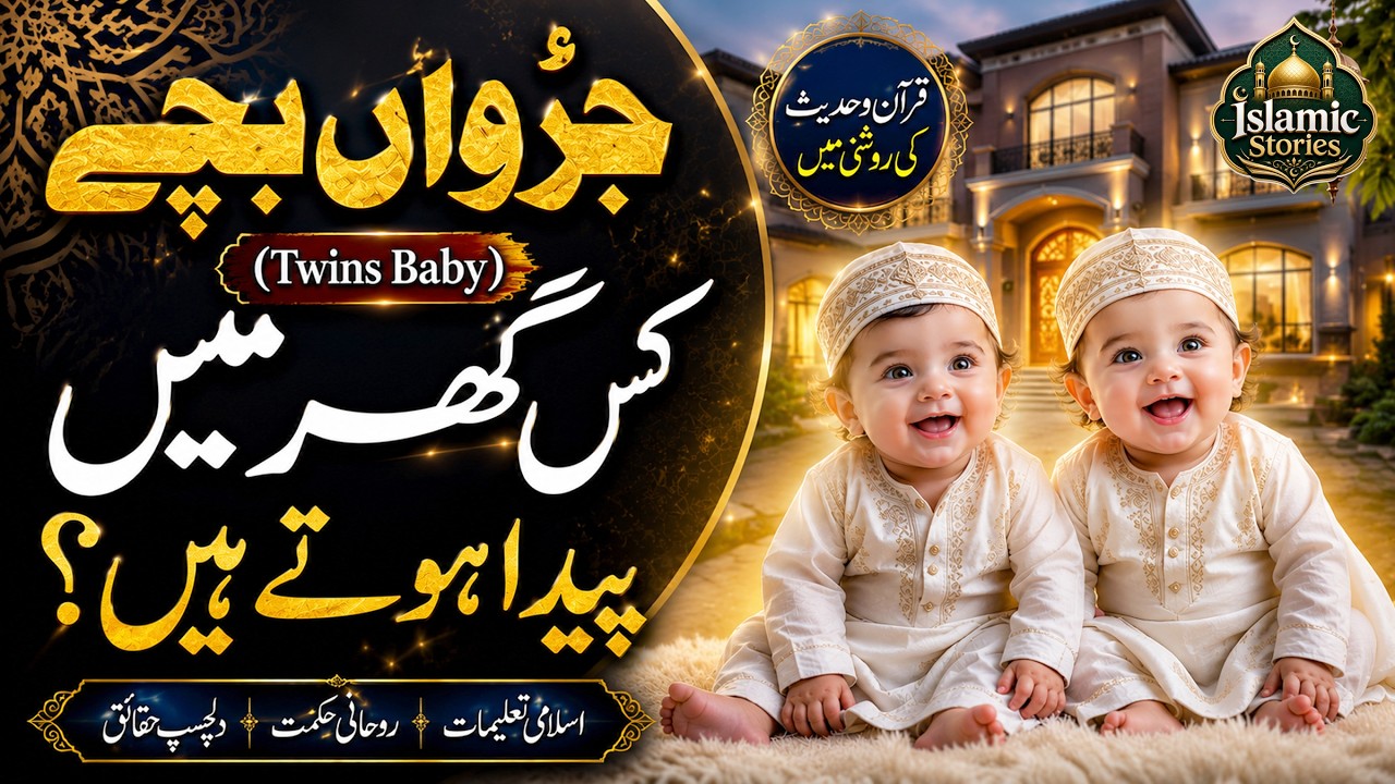 Judwa Bachy Kis Ghar Mein Paida Hote Hain  | Twin Baby's | Islamic Stories #twins #islamicstories