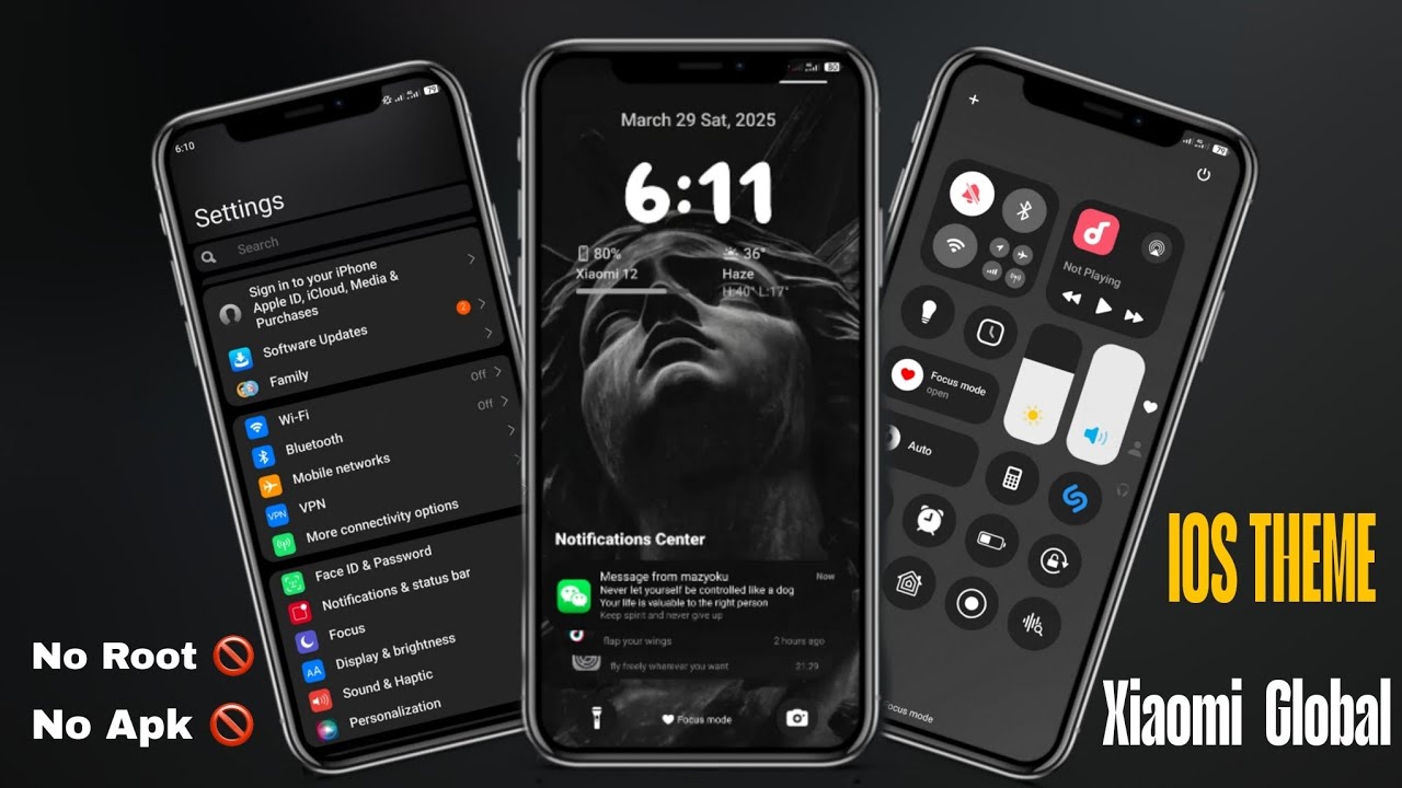 IOS STYLE THEME  NO ROOT🚫 NO APK 🚫 FULL IOS SETUP