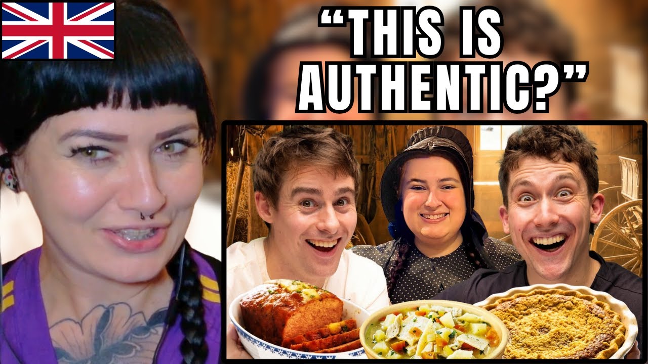 British People Try REAL Amish Comfort Food 🇬🇧🇺🇸 (First Time!)