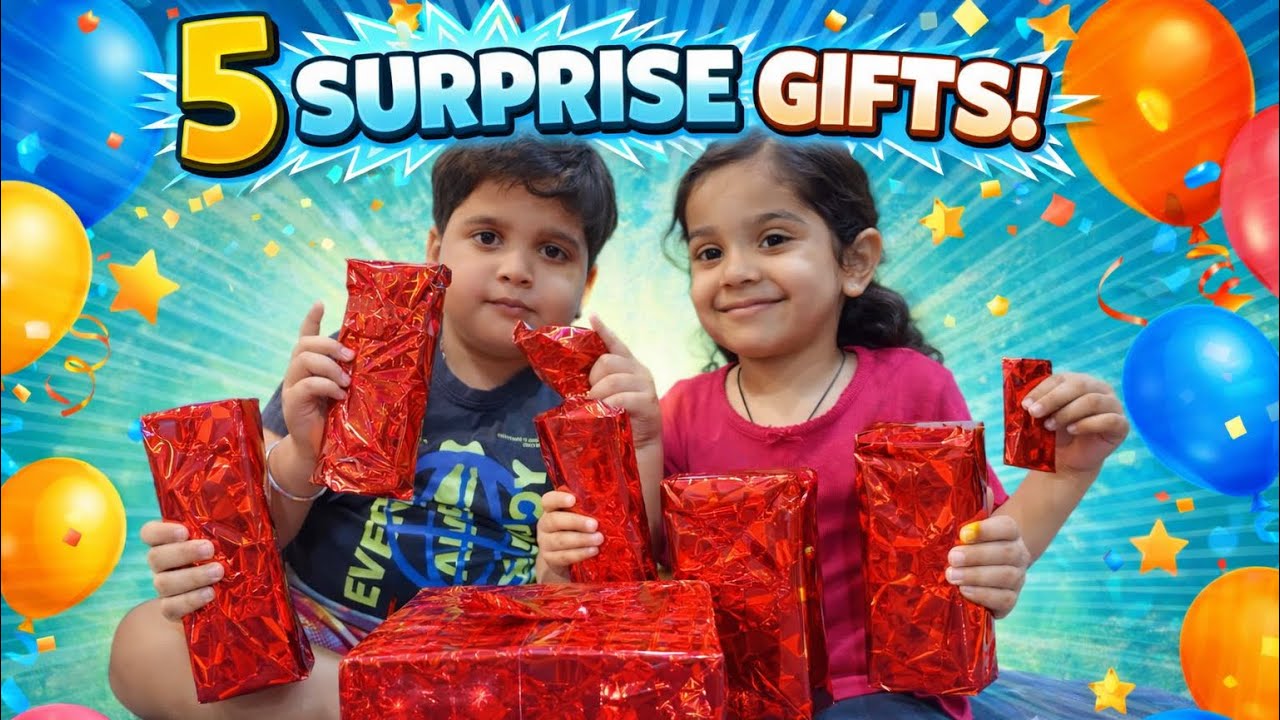 5 Surprise Gifts 🎁 | Sabse Best Gift Kaun Sa? | Family Vlog
