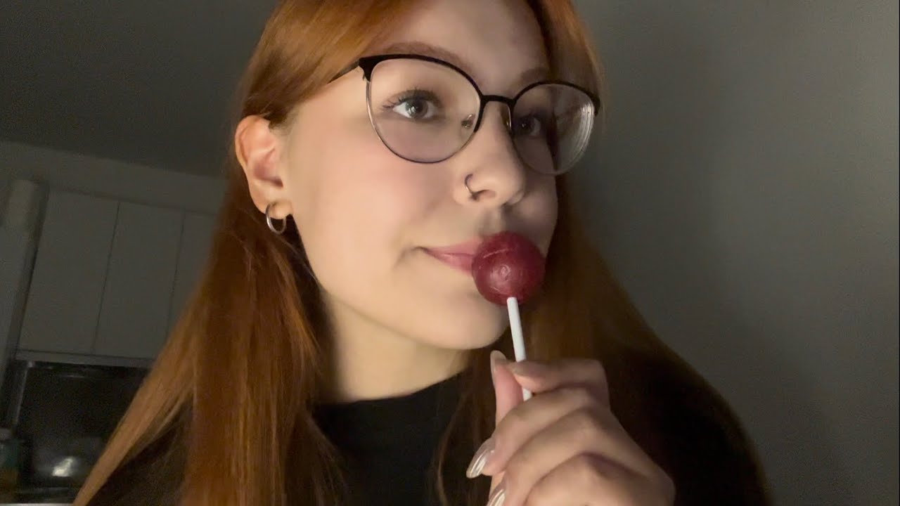 asmr - lollipop & lens licking 💛