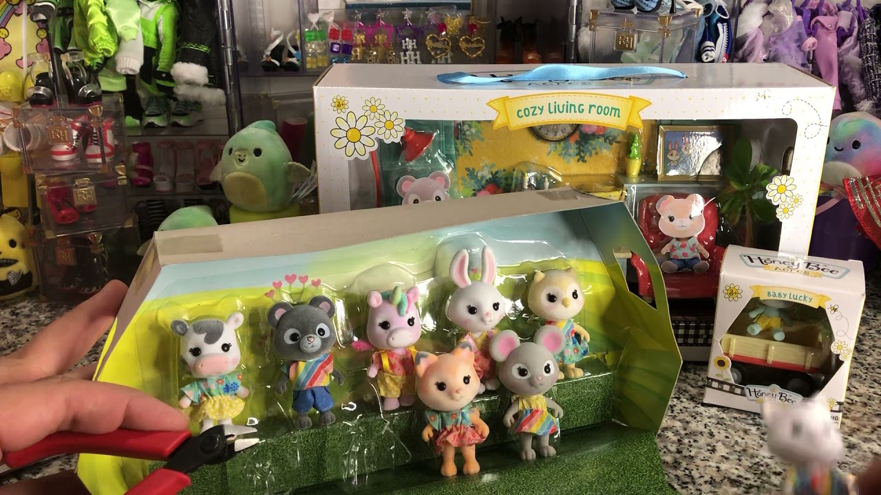 Honey Bee Acres: Playground Pals, Baby Lucky, and Cozy Living Room Unboxing and Review