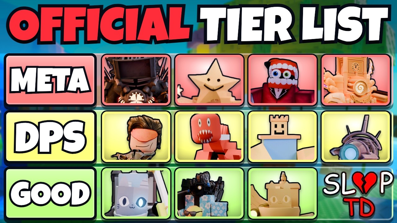 Official Slop Tower Defense Tier List