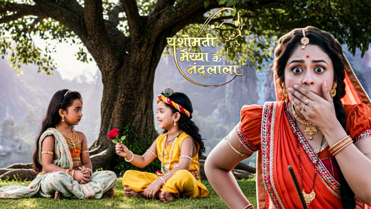 कान्हा ओर राधा को एक साथ दिखा मैया ने || Yashomati Maiyaa Ke Nandlala ||