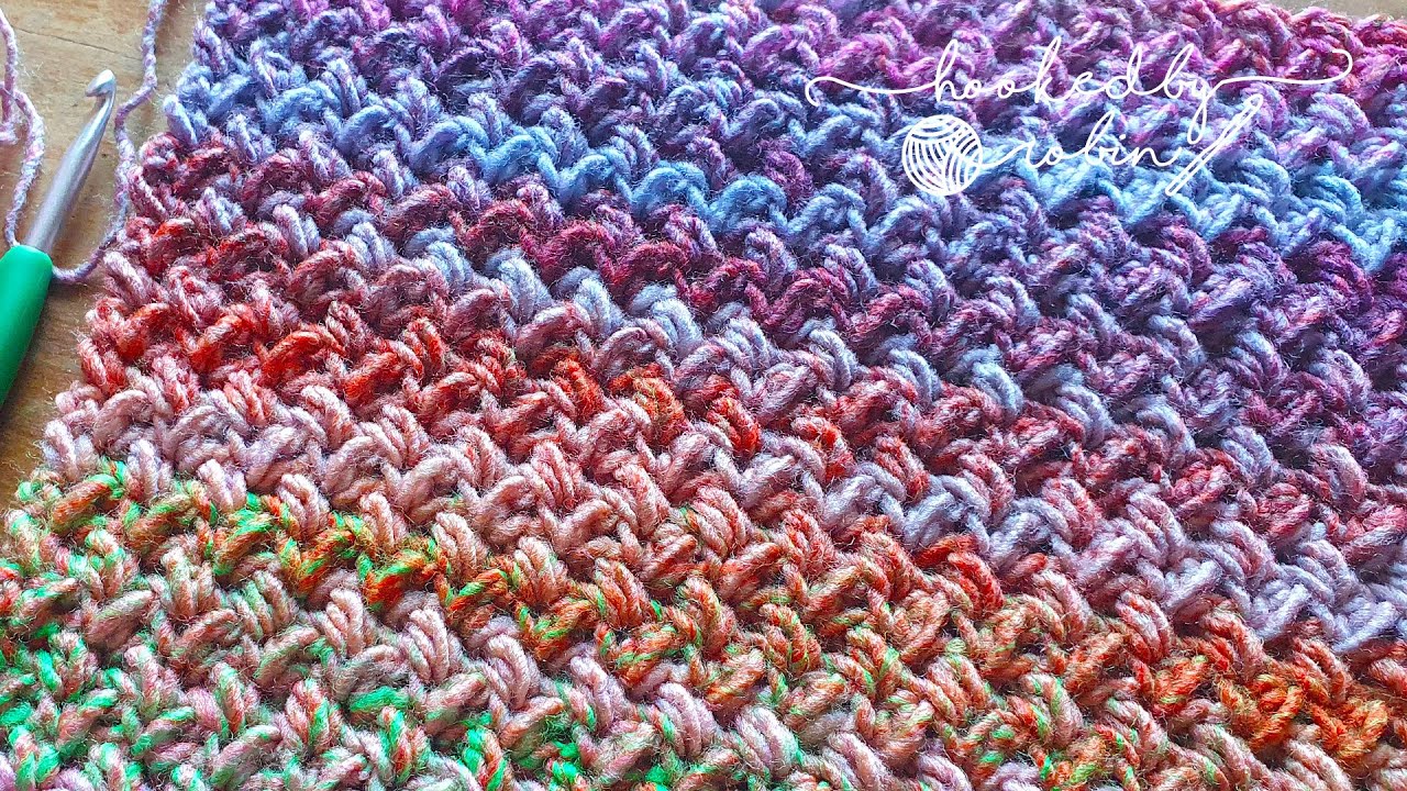 Crochet Mini Bean Stitch / Elizabeth Stitch