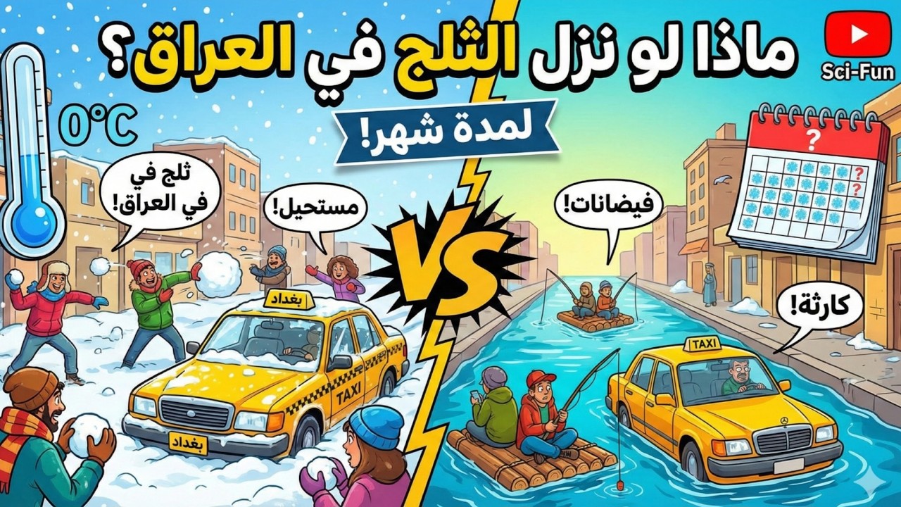 شیصیر لو نزل الثلج بلعراق لمده ۳۰یوم بدون توقف!