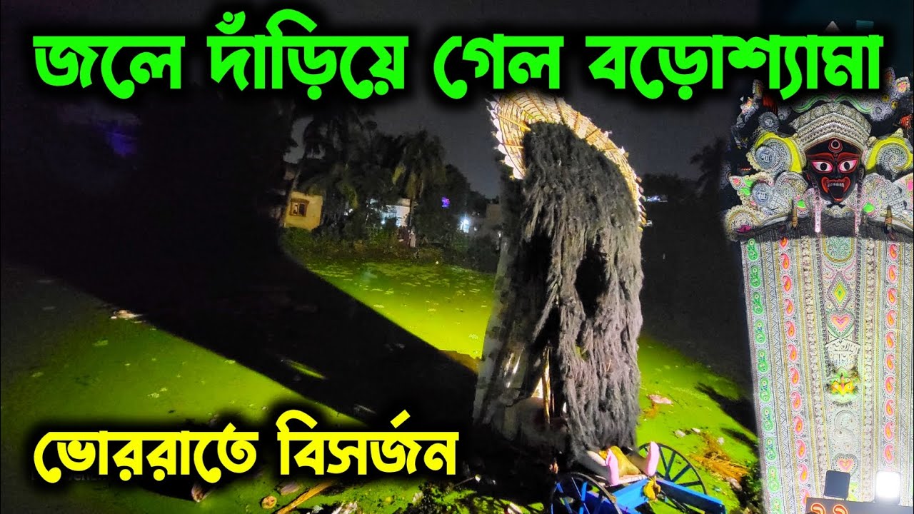 গায়ে কাঁটা দেবে বড়োশ্যামার এই নিরঞ্জন দেখলে❤️।। Nabadwip Rash Bisarjan 2025