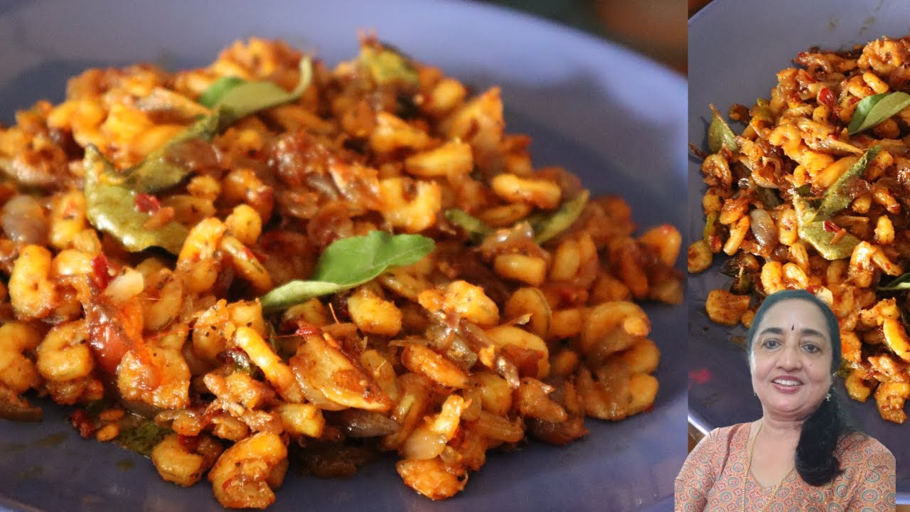 Easy Prawns fry || ചതച്ച മുളകിട്ട ചെമ്മീൻ ഉലർത്തു || Easy Chemmeen Fry