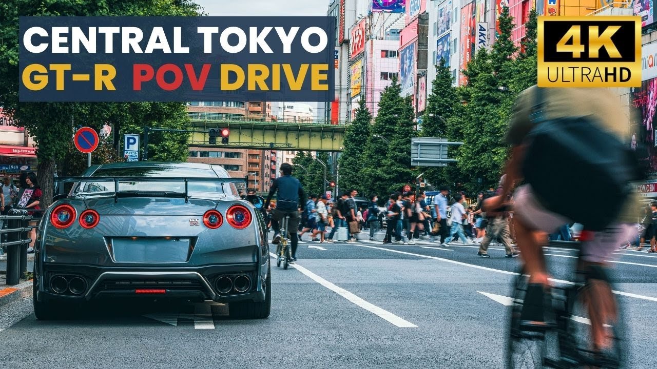 🗼🏎️⛩️Through the Heart of Tokyo in a GT-R R35 | Japan Travel Drive 4k