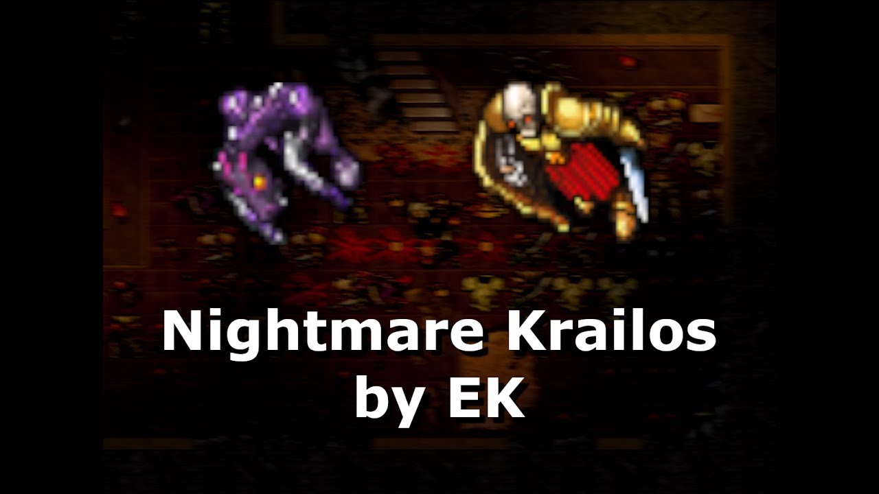 Tibia 2019 - 90+ Elite Knight Hunting Krailos Nightmare Ruins (1,15kk/h)