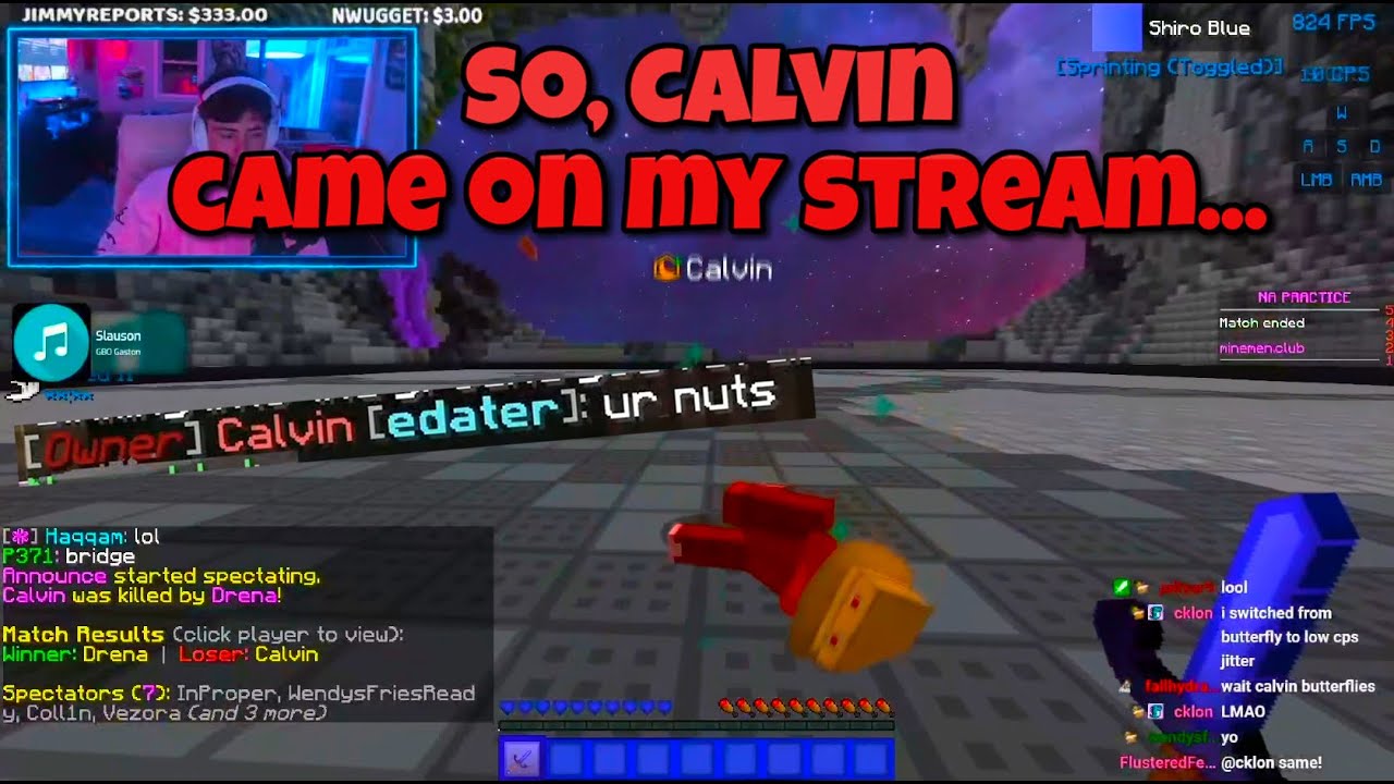 So @Calvin9000 came on my stream...