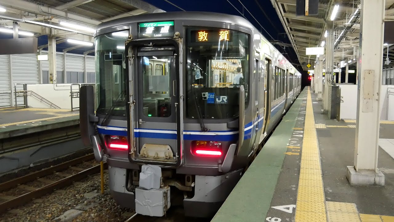 JR西日本　521系近江今津駅・近江塩津駅（4K UHD）