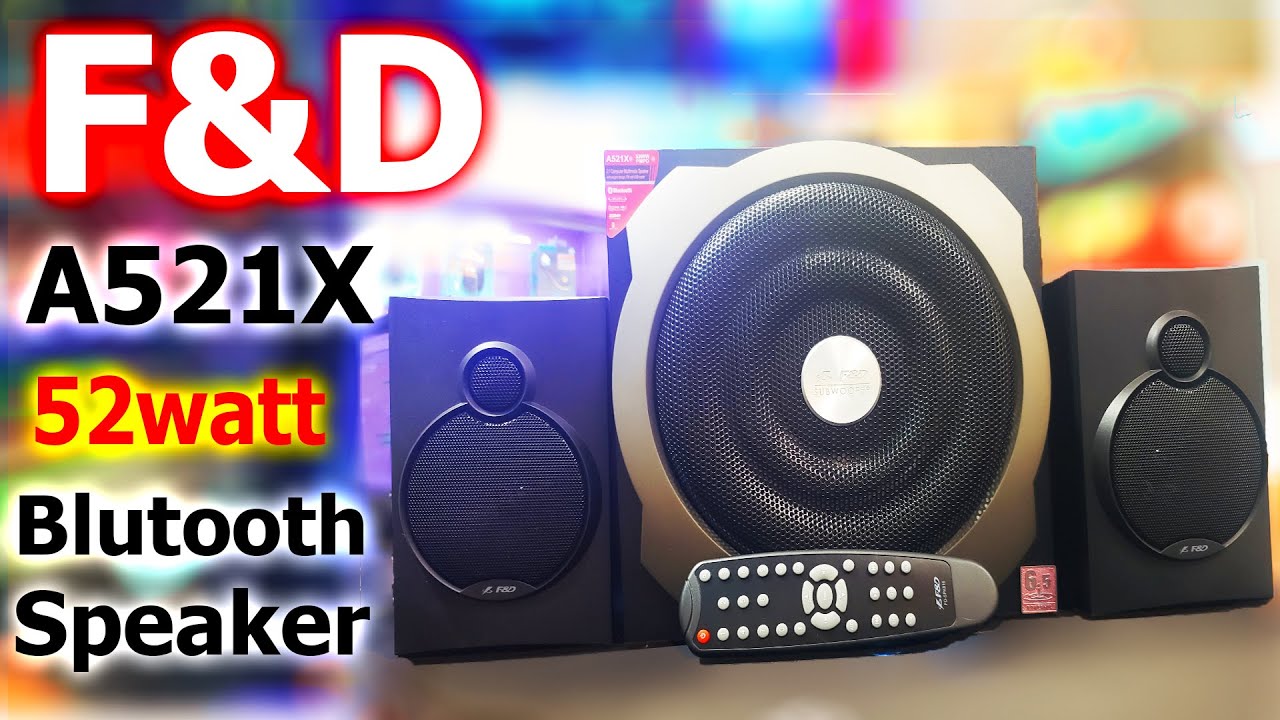 F&D A521X 2:1 Bluetooth Speaker Review & Sound Test / F&D Bluetooth Speaker Price In BD 2024