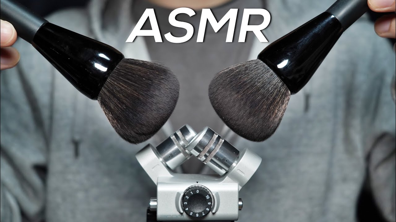 ASMR Mic Brushing with Makeup Brush / H6 (No Talking)