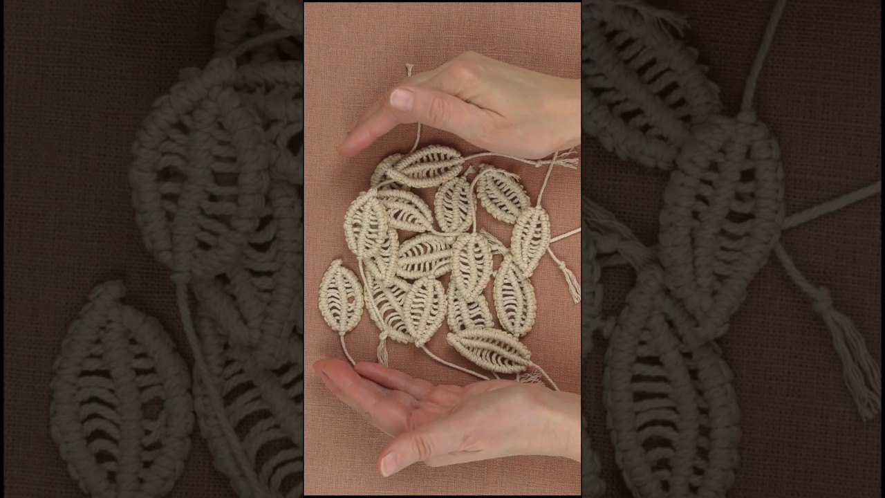 DIY Rope Leaves EASY #macrame