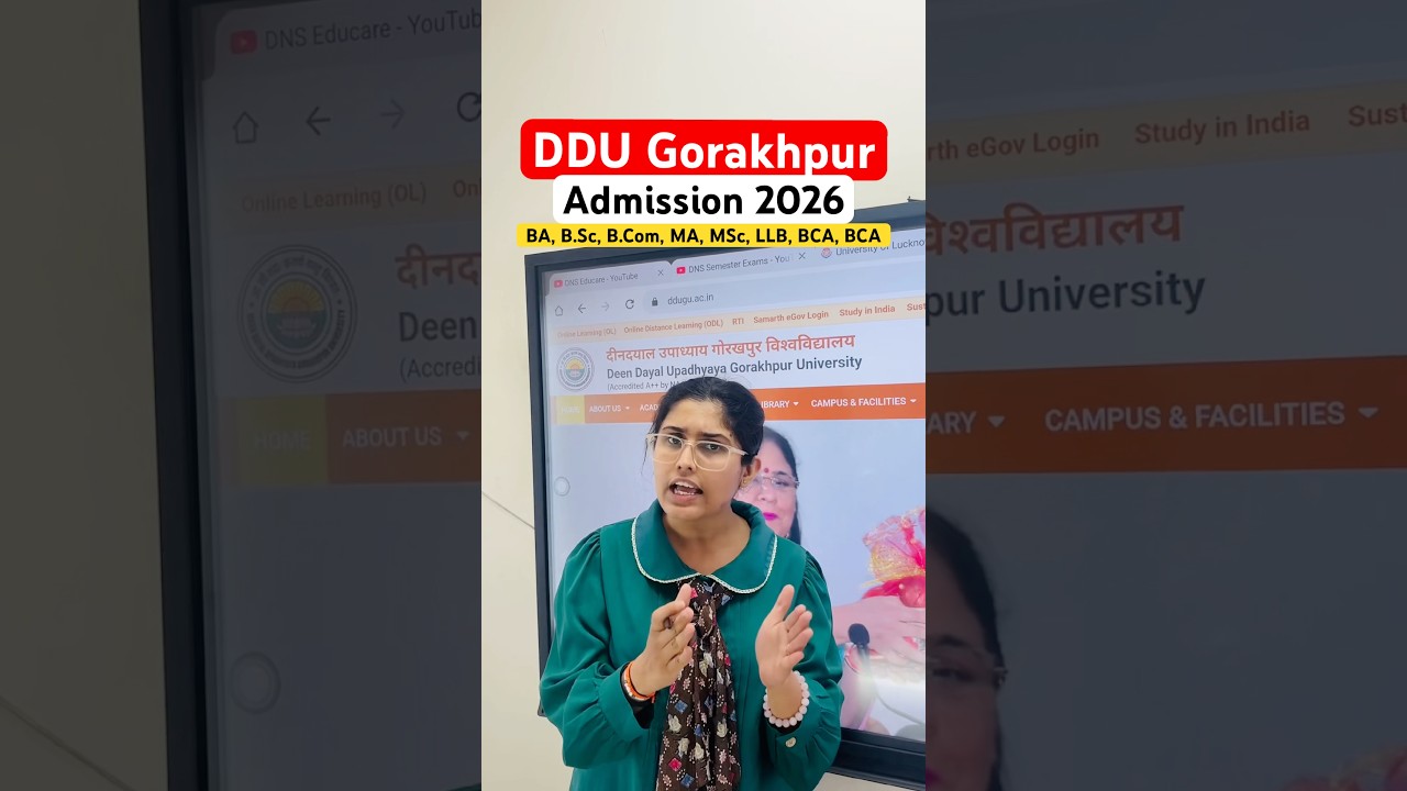 DDU Gorakhpur University Entrance Exam 2026 Application Form,Exam Date & New Syllabus | UG/PG Course
