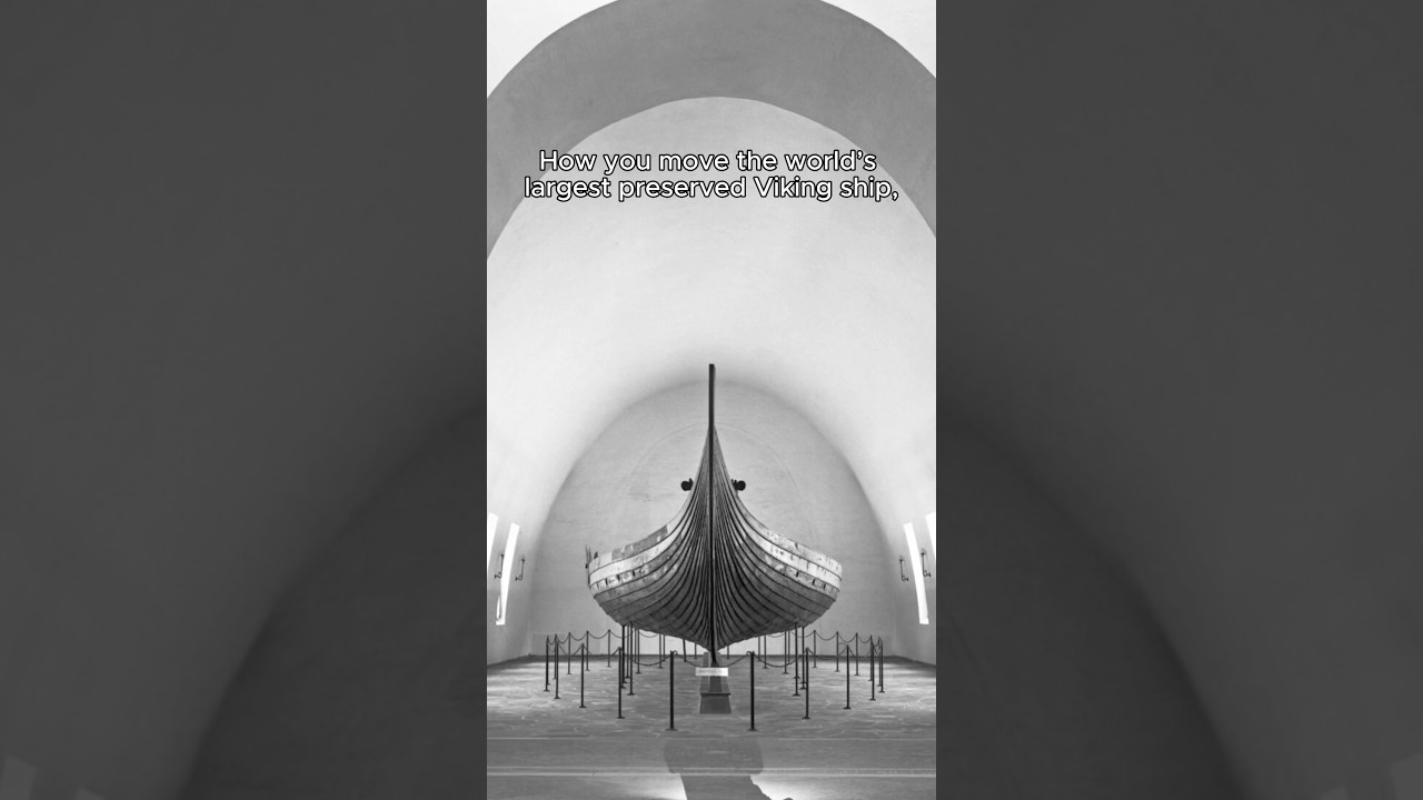 The moving of the Viking ship - Gogstadskipet  #norway #visitnorway #storiesfromnorway