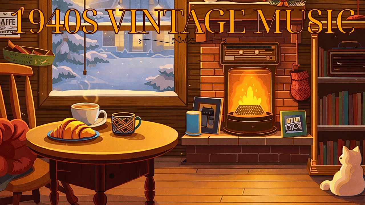 Lazy Snowy Morning ☕ Vintage 1950s Oldies from Another Room