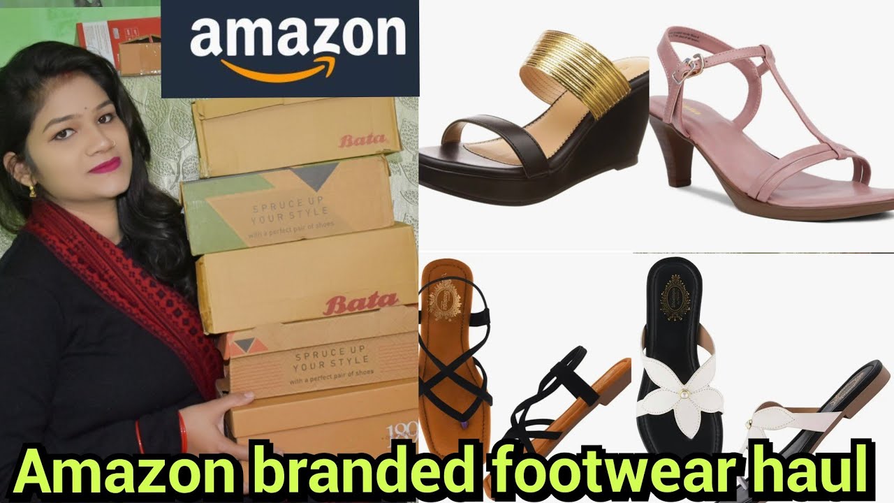 AMAZON BRANDED FOOTWEAR HAUL BATA HEELS/FLATS REVIEW UNDER BUDGET