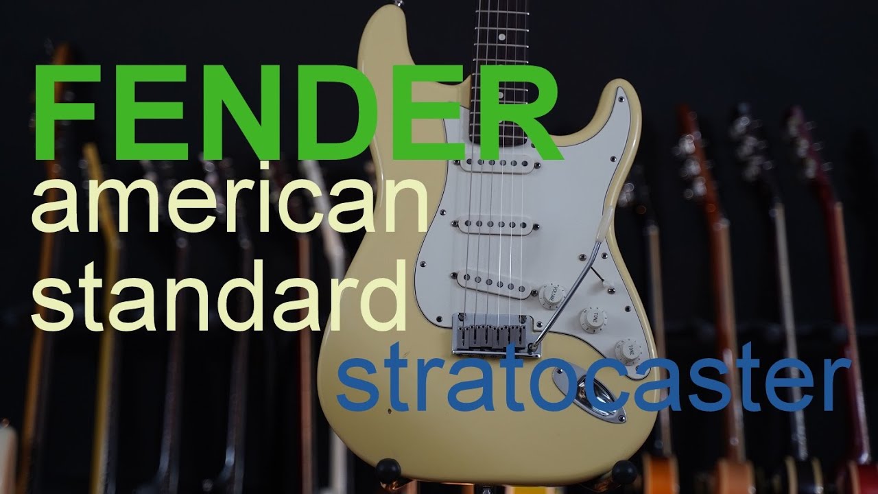 fender american standard stratocaster USA 1997, guitar test, demo