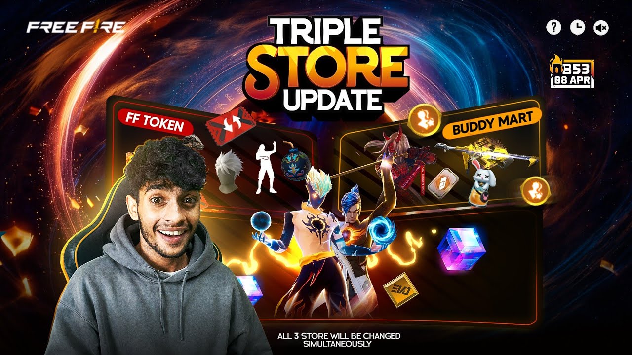 OB53 TRIPPLE STORE UPDATE 🔥 Free Fire Max
