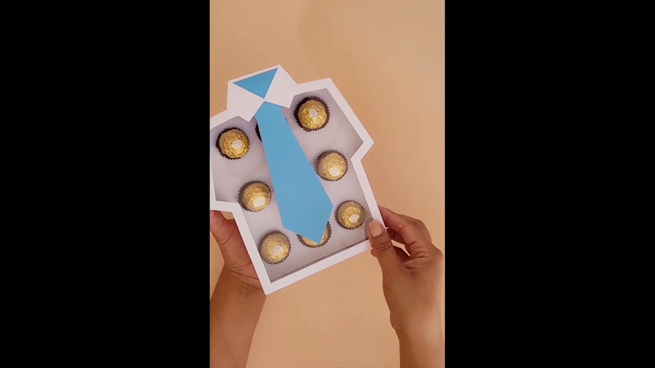 Tutorial caja en forma de camisa para el día del padre, cumpleaños, día del maestro