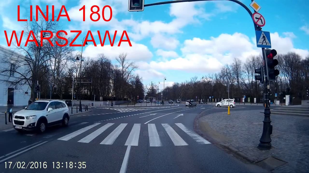 Linia 180 ZTM Warszawa, Trakt Królewski z komentarzem kierowcy