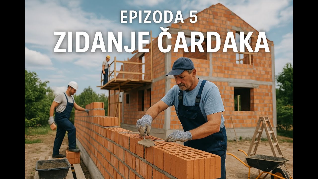 🧱 Epizoda 5 – Počinjemo zidanje čardaka! 🧱 Prvi redovi cigle i veliki planovi 🏡