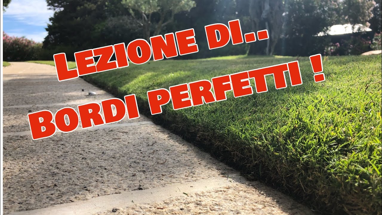 Come fare i Bordi del prato con il decespugliatore PERFETTI!!