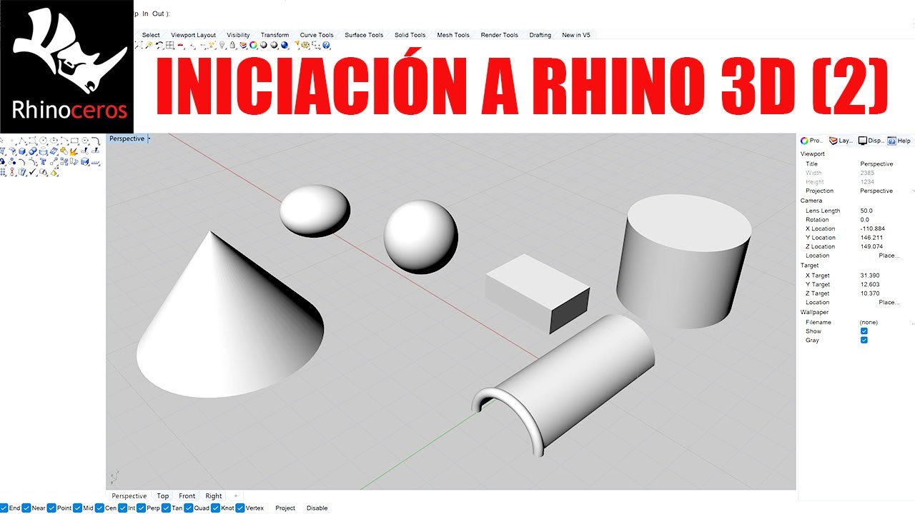 APRENDE RHINO 3D DESDE 0: ¡COMIENZA A CREAR HOY! PARTE 2
