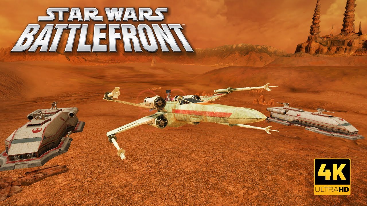 The Rebel alliance vs Separatist Alliance - Star Wars Battlefront (2004) Geonosis spire (4K HD)