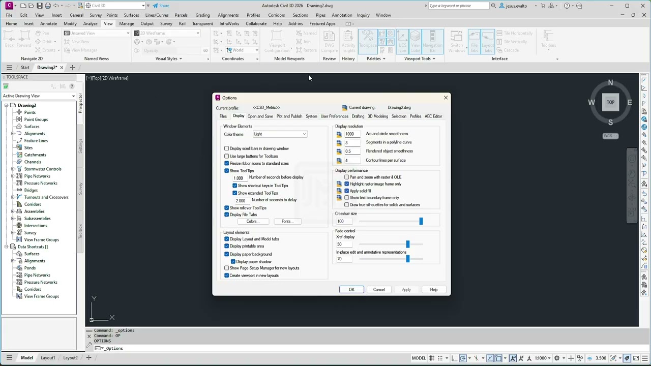 Personalización del Espacio de trabajo - Workspace - Civil 3D 2026 (Funciona 2018-2026)