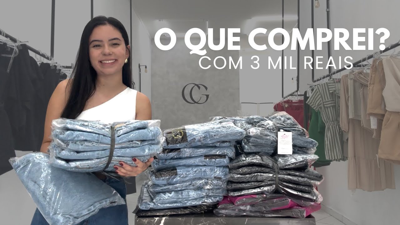 COMPREI JEANS E VESTIDOS para LOJA - COM 3MIL