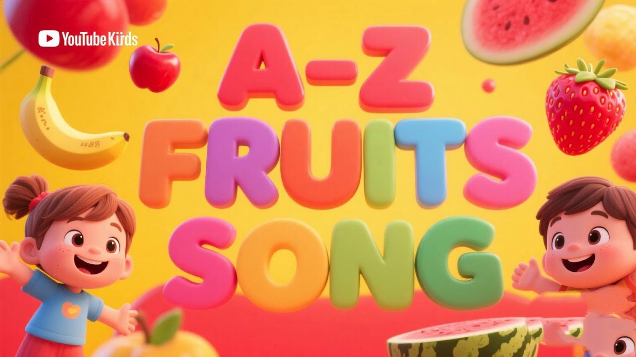 ABC Fruits Song for Kids 🍓 | Learn Alphabet A to Z.  #KidsSongs #NurseryRhymes
