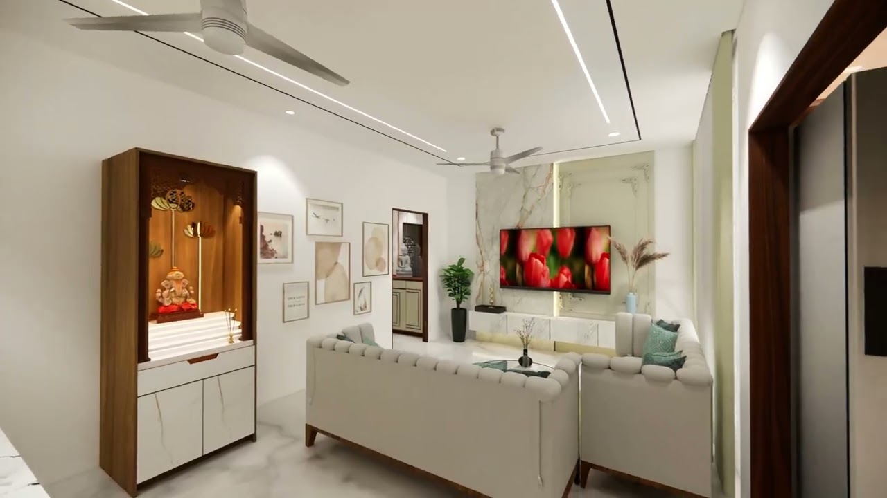 Visual space interior have designed a 3BHK for our clients