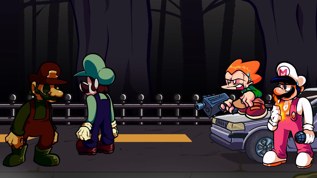 FNF The Great Punishment But It’s MX And Mr L vs Mario And Pico