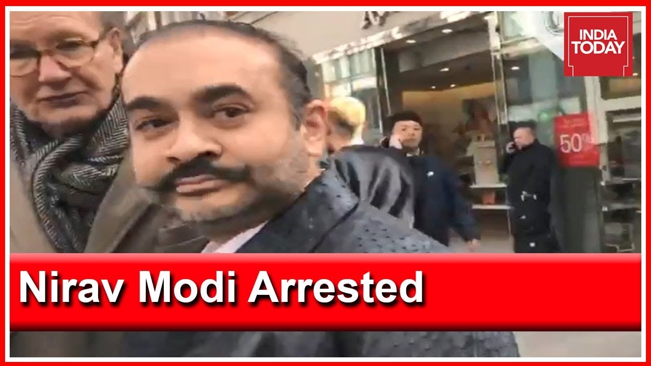 Nirav Modi Arrested And Brought To Holding Cell Of West Minister Court