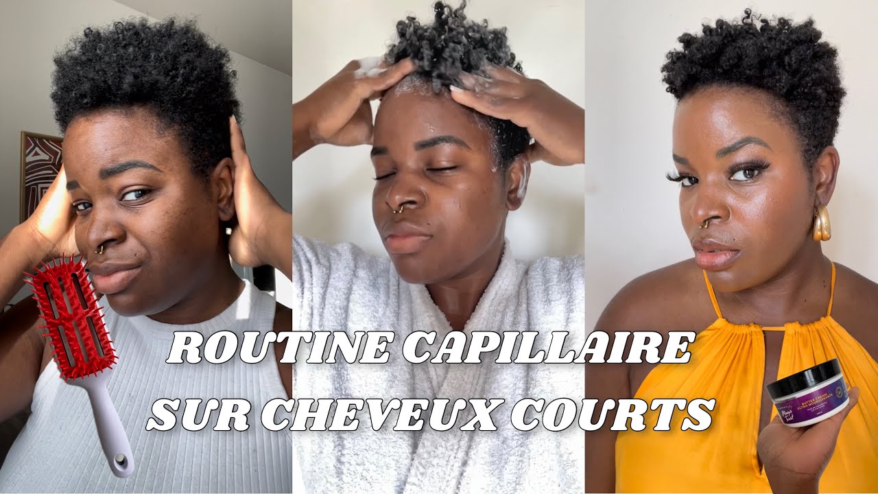 ROUTINE CAPILLAIRE ET WASH AND GO SUR CHEVEUX COURT CRÉPUS