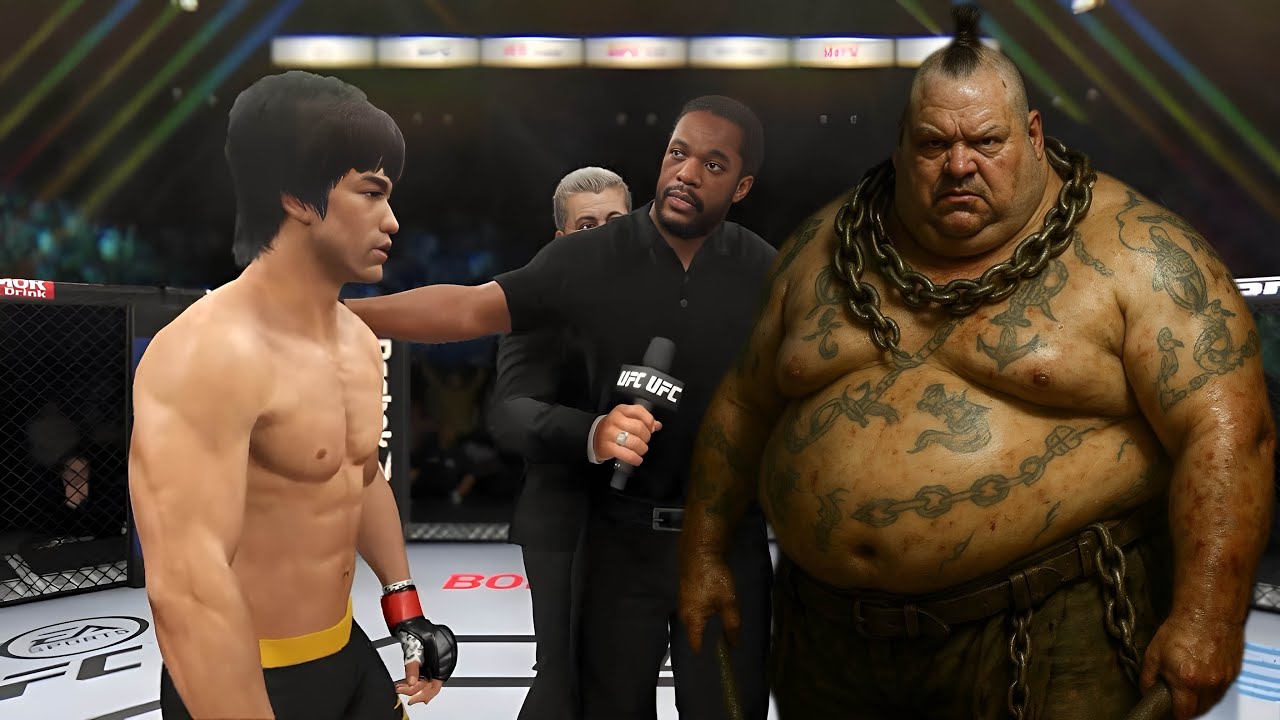 PS5 | Bruce Lee vs. Big fighter Pig (EA Sports UFC 4)🥊