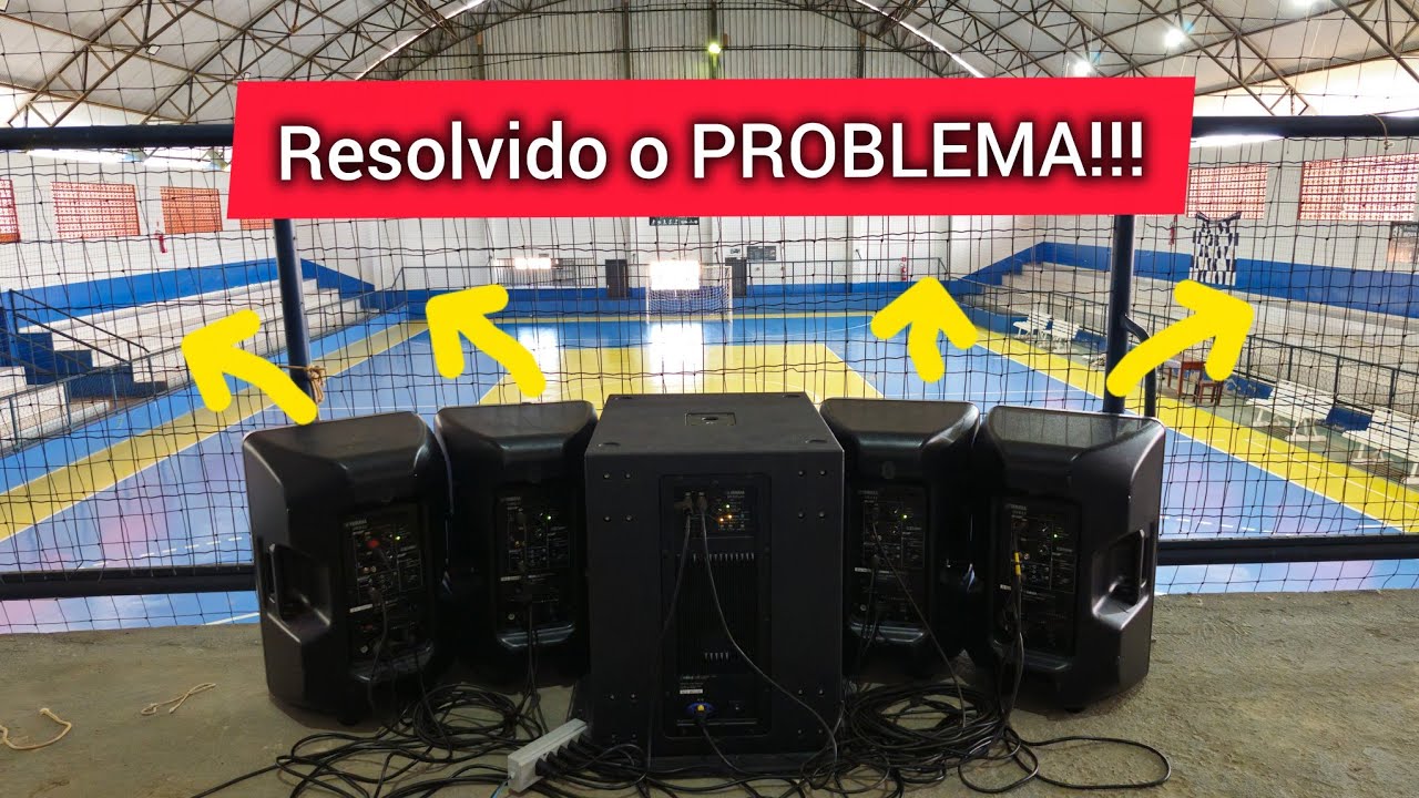 Sonorização em GINÁSIO de ESPORTES! Como ALINHAR o sistema de SOM! 