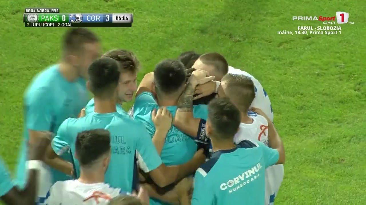 Corvinul face demonstrație de forță cu Paksi! Lupu profită de o acțiune superbă