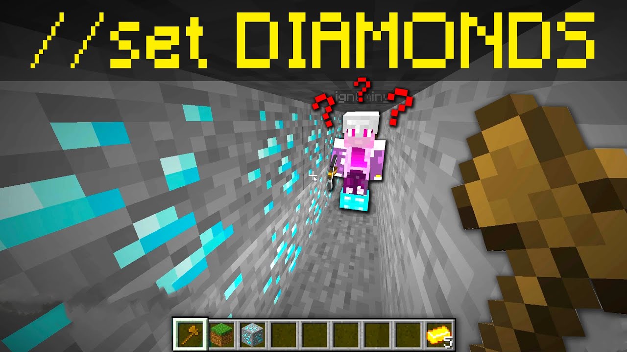 Trolling kids with world edit in minecraft