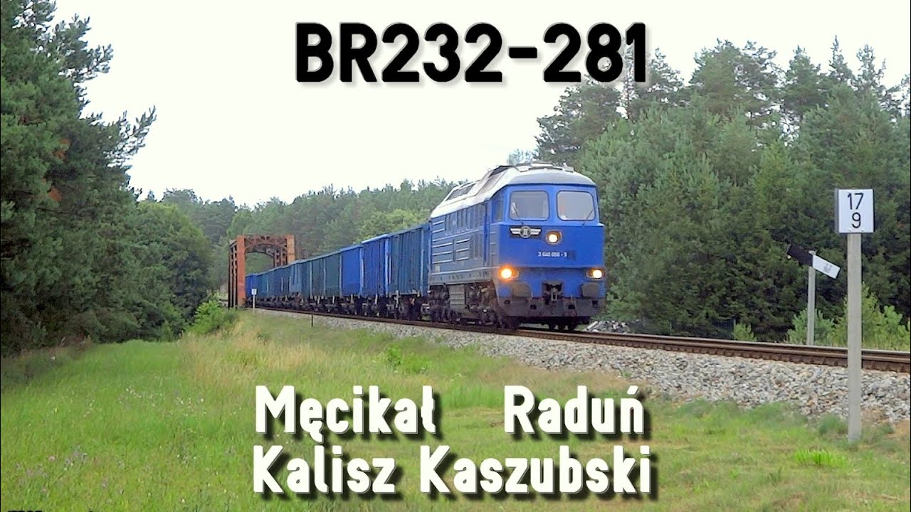 Ludmiła na linii Kościerzyna-Chojnice: BR232-281 // Ludmilla on local Kashubian line: BR232-281