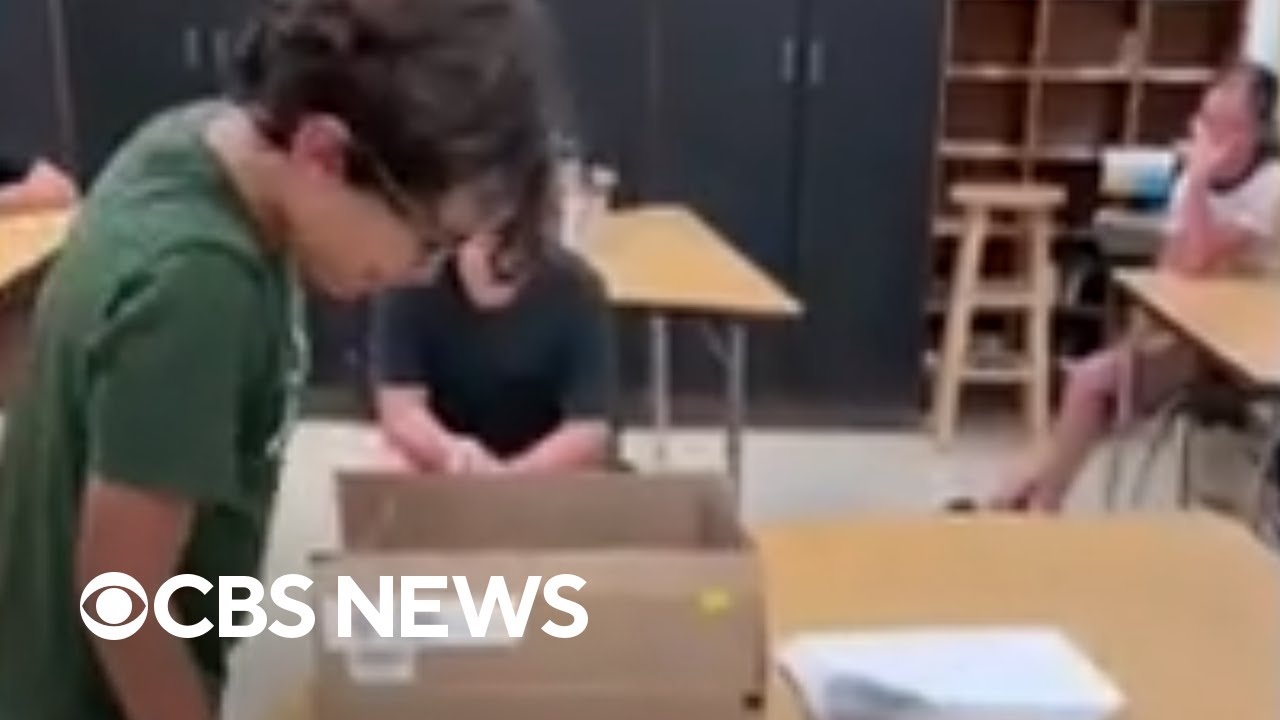 Teacher surprises kids with mirror trick