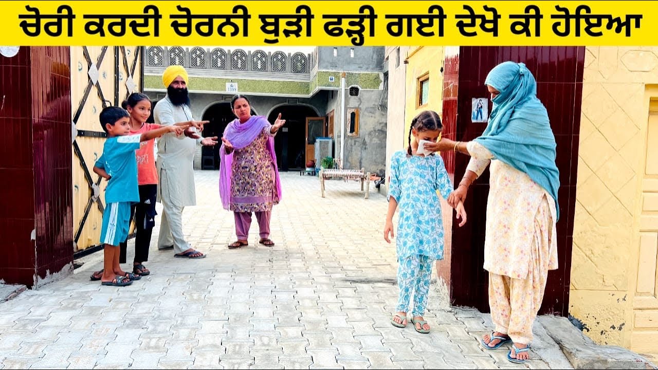 ਚੋਰੀ ਕਰਦੀ ਚੋਰਨੀ ਬੁੜੀ ਫੜ੍ਹੀ ਗਈ ਦੇਖੋ ਕੀ ਹੋਇਆ Chorni burhi punjabi short video #sidhufamily #chorni