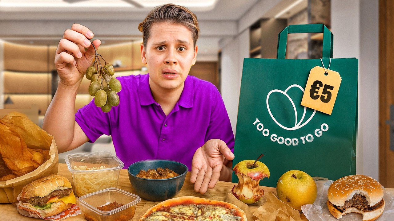 Ich lebe 24 STUNDEN von TOO GOOD TO GO😰 - RESTE ESSEN