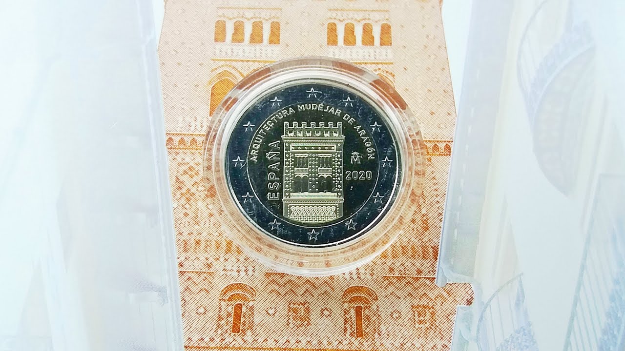 2 Euro Proof Coin - The Mudejar Architecture of Aragon &ndash; Spain 2020